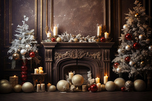 Beautiful Christmas interior with fi, a Photo by Iftikhar Alam