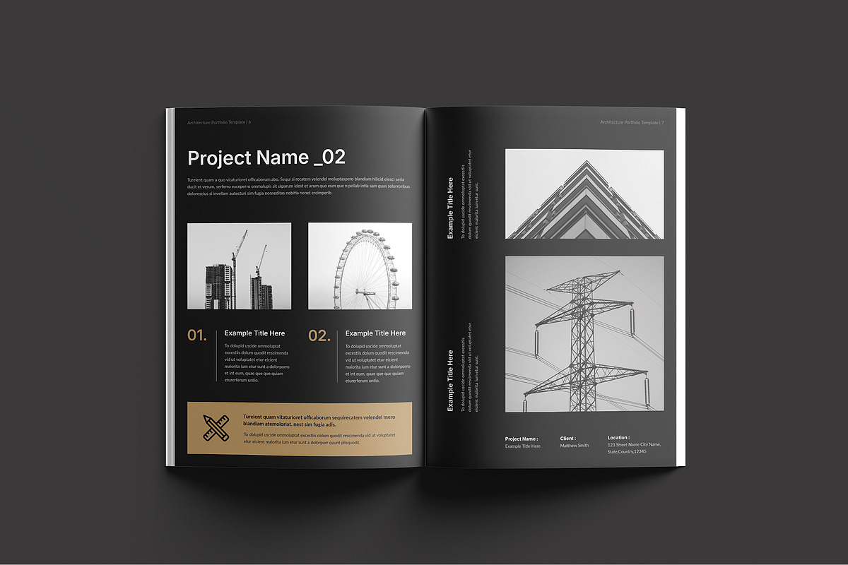 Architecture Portfolio Template, a Brochure Template by Cleffon_Graphic_Studio (Photo 4 of 9)