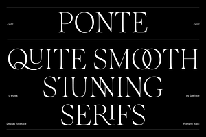 Ponte - 10 Font Family