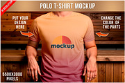 T-Shirt Mockup on Male Model PSD, a Shirt Mockup by Bruno's Shop (Thumbnail 1 of 4)