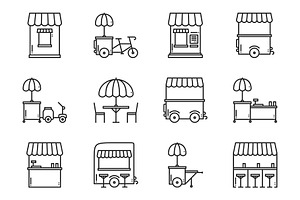 Street food retail. Food truck.