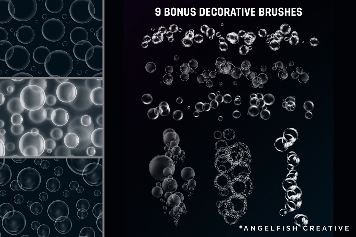Glossy Bubbles Procreate Brush Set, a Brush Add-On by AngelfishCreative (Photo 4 of 8)