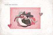 Winter Hugs Illustrations Set, a Person Illustration by Bibela (Thumbnail 3 of 7)