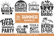 Summer SVG Bundle, a Seasonal Illustration by Libby Wishes (Thumbnail 1 of 3)