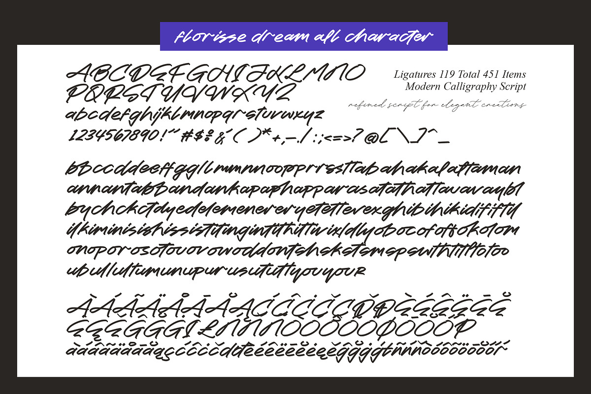 Florisse Dream Modern Calligraphy, a Script Font by stylishtype.co (Photo 10 of 10)