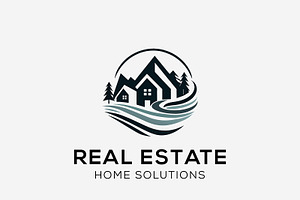 Logo for real estate home solutions