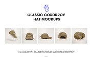 Corduroy cap,hat mockups, a Hat Mockup by made_by_nope (Thumbnail 3 of 5)