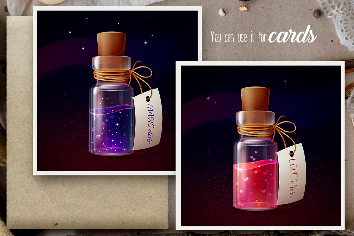 Elixir vector illustrations, a Food Illustration by Indie Khisa (Photo 6 of 8)