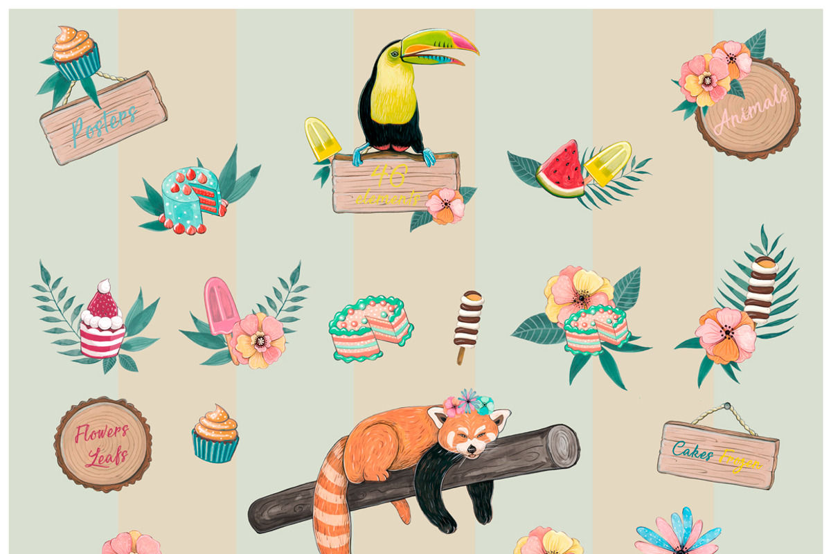 Red panda & Toucan collection, an Animal Illustration by Isbela  (Photo 5 of 5)