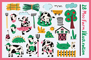 Moo Farm With Cute Illustration, a Handwritten Font by Sloulyfe (Thumbnail 7 of 9)
