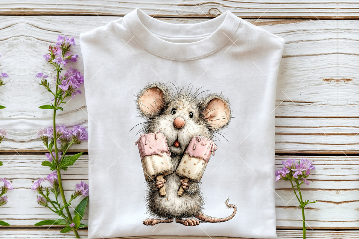 Beach Mouse PNG Clipart Bundle, a Seasonal Illustration by OK Design (Photo 5 of 6)