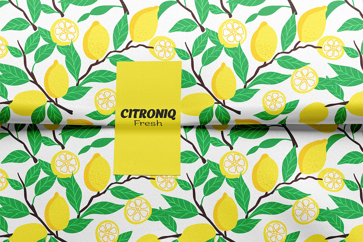 Fresh Lemon Seamless Pattern Set, a Graphic by Asya Melkonyan Patterns (Photo 14 of 14)