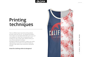 Gildan 64200 Tank Top Mockup Set