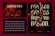Thane - Gothic Hybrid Style, a Blackletter Font by Burntilldead (Thumbnail 8 of 12)