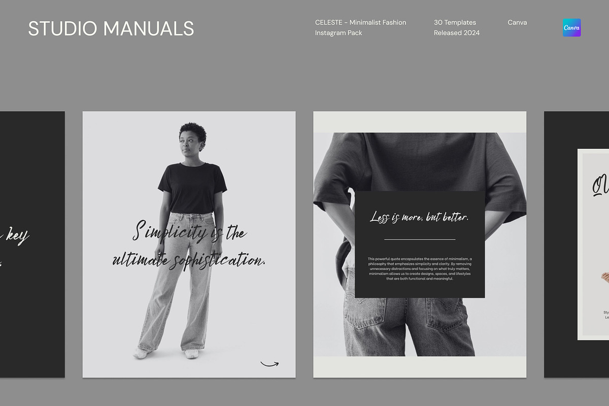 CELESTE – Minimalist Fashion IG Post, a Social Media Template by Studio Manuals (Photo 2 of 8)
