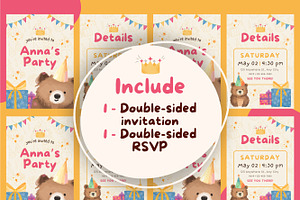 Birthday Party Canva Invitation