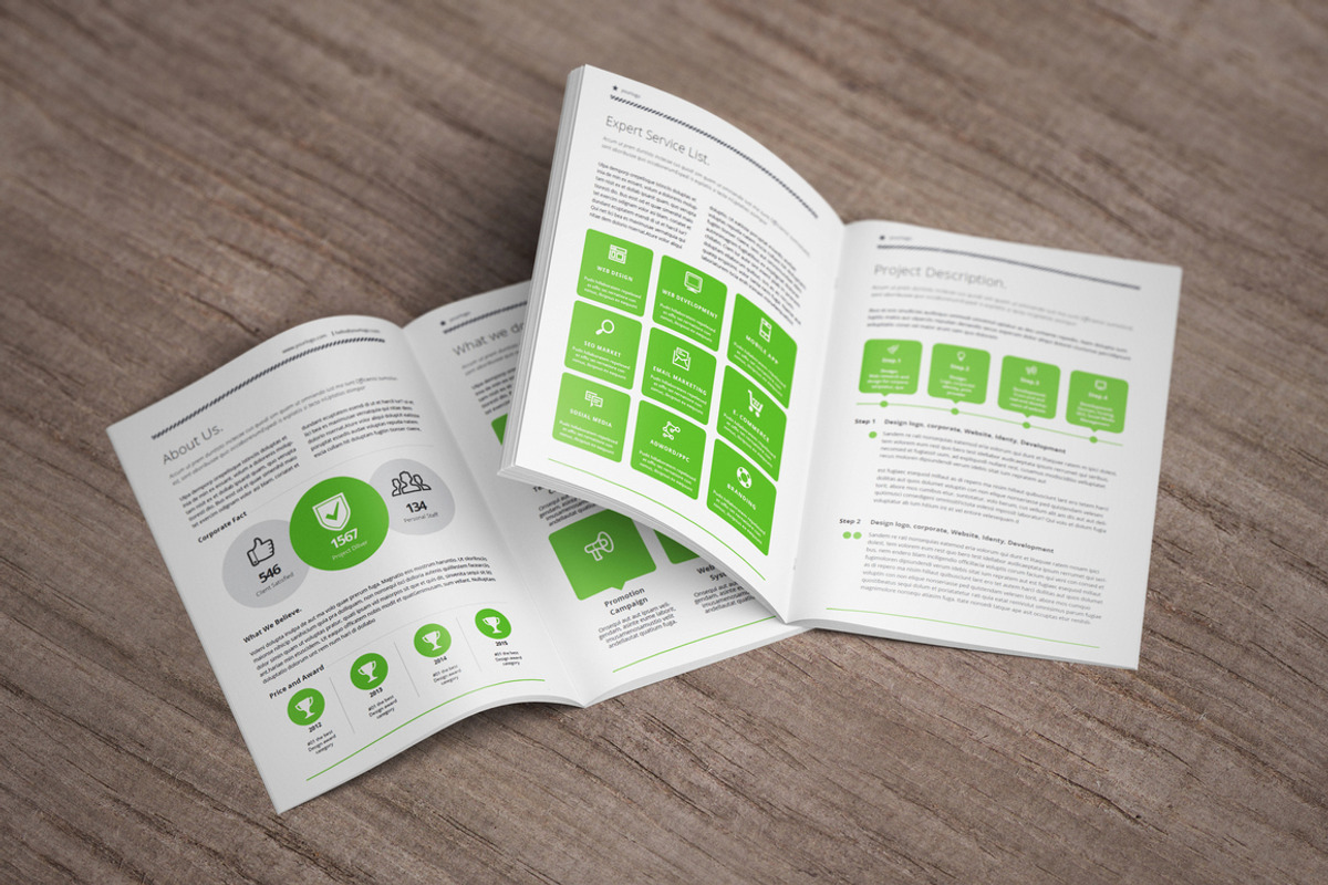 Brochure / Catalog Mock-Up, a Print Template by MassDream (Photo 13 of 20)