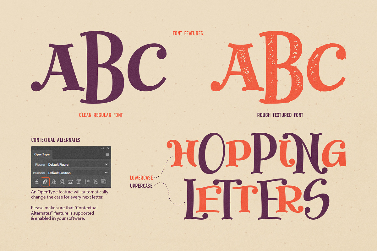 Jumping Rabbit - Funny Font, a Slab Serif Font by Gleb Guralnyk (Photo 6 of 8)