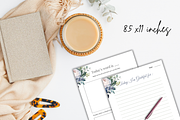 Daily Journal Printable Template, a Stationery Template by Daffodil Dream Studio (Thumbnail 6 of 6)