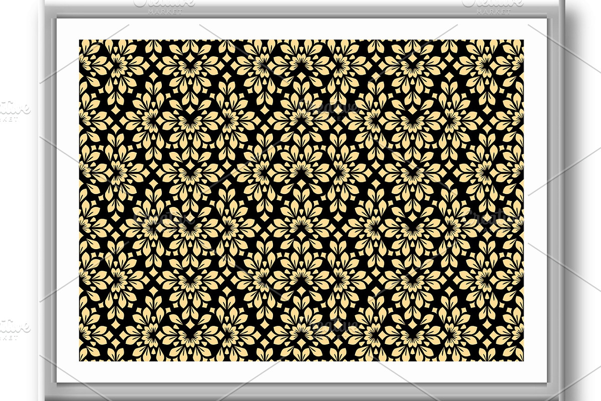 Flower geometric pattern., a Pattern Graphic by RODINA (Photo 3 of 3)