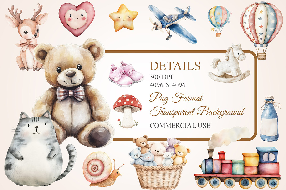 Soft Pastel Baby Animals Art, a Decorative Illustration by Housui Patterns (Photo 2 of 19)
