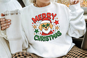 Merry Christmas Santa Dog PNG, an Illustration by Sublimation Artist (Thumbnail 3 of 9)