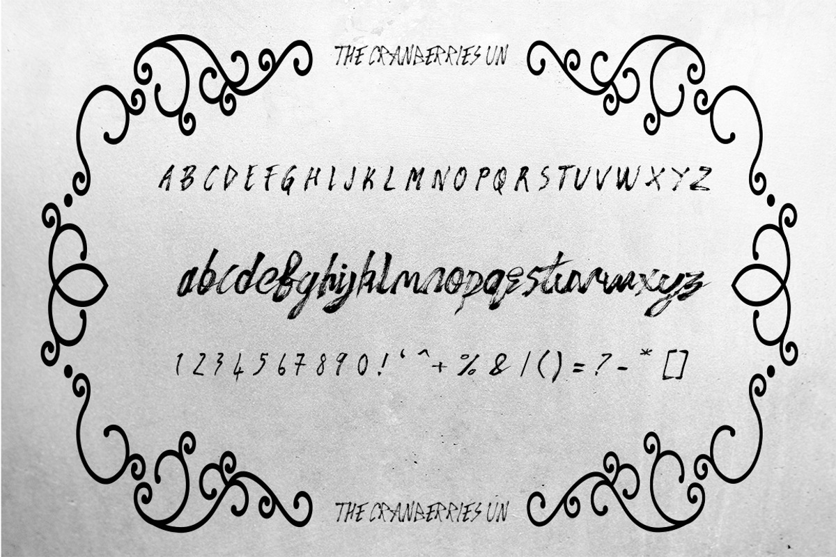 The Cranberries 3 Font preview 7