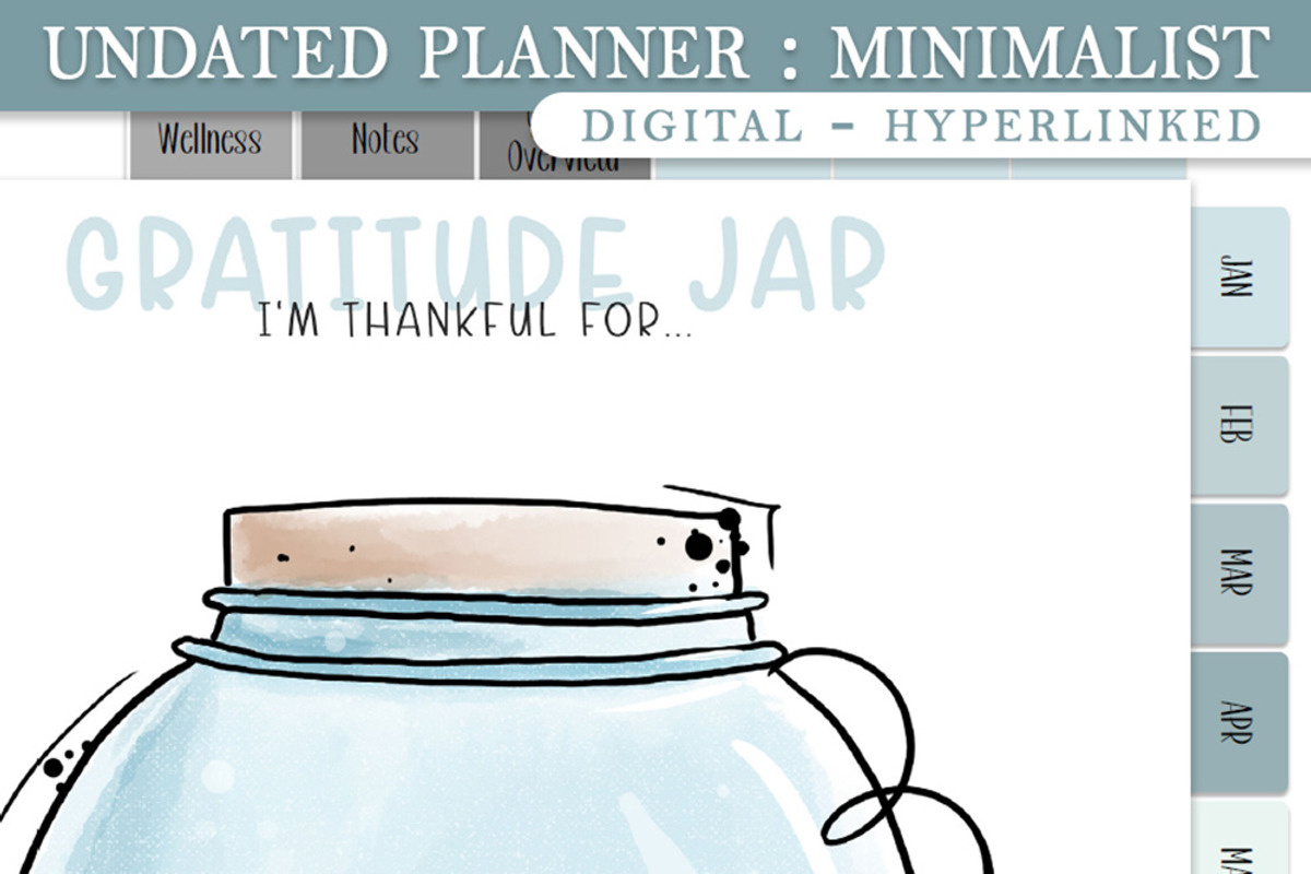 Undated Minimalistic Digital Planner, a Stationery Template by Brenda Avila Designs (Photo 3 of 4)