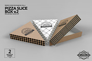 Pizza Slice Box v.2 Packaging Mockup, a Packaging Mockup by INCDesign (Thumbnail 7 of 8)