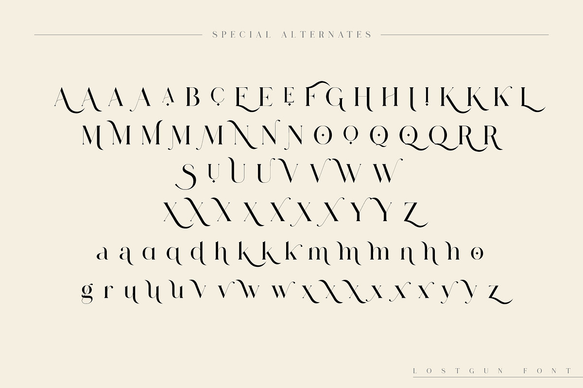 Lostgun | Discount 20%  OFF, a Serif Font by Qaratype (Photo 18 of 20)