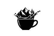 Mountain Coffee Cup Design Bundle, an Illustration by yasushie (Thumbnail 8 of 31)