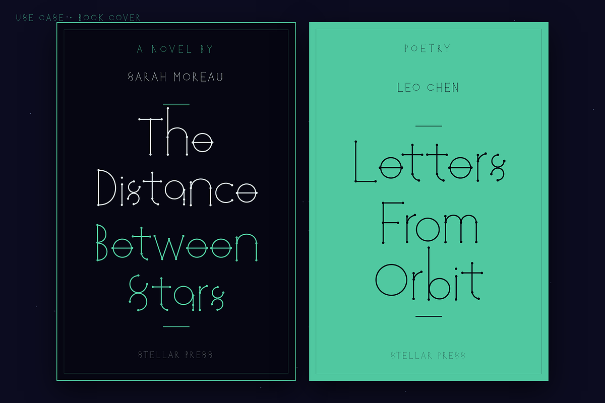 Orbit — Constellation Display Font, a Handwritten Font by Lettra Studio (Photo 7 of 18)