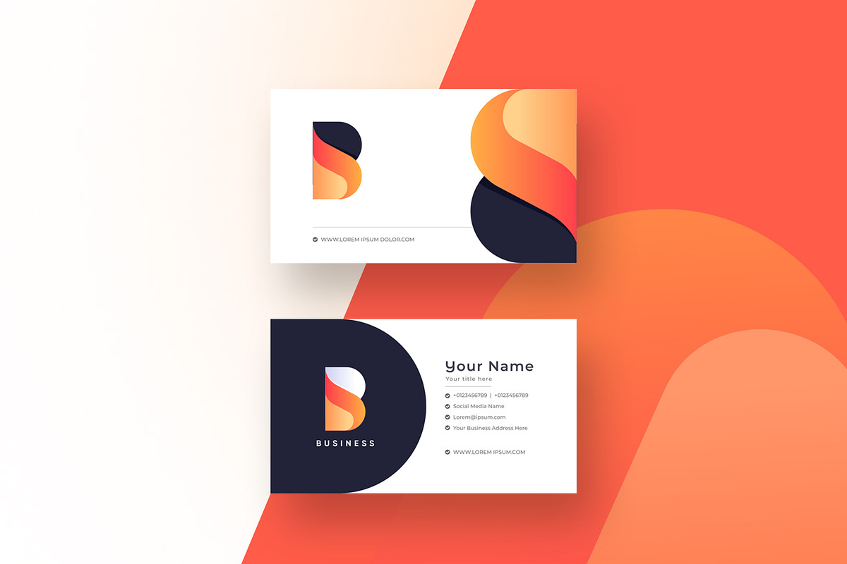 Letter B Logo & Business Card, a Branding & Logo Template by gdrony (Photo 2 of 3)