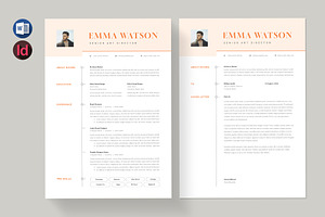 Minimal Resume/CV Template | Word, a Resume Template by HiveArts