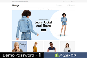 Manage Fashion Shopify Theme OS 2.0