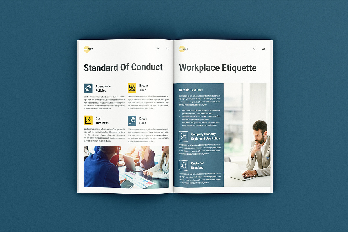 The Employee Handbook Template, a Brochure Template by ArtisanaAura (Photo 8 of 14)