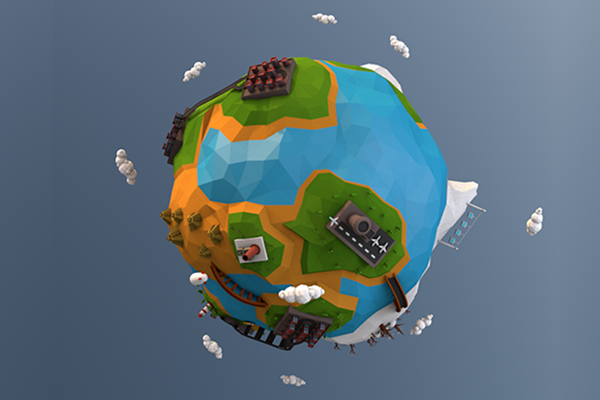Low Poly Earth, an Environmental 3D Model by CreativeeArt (Photo 7 of 14)