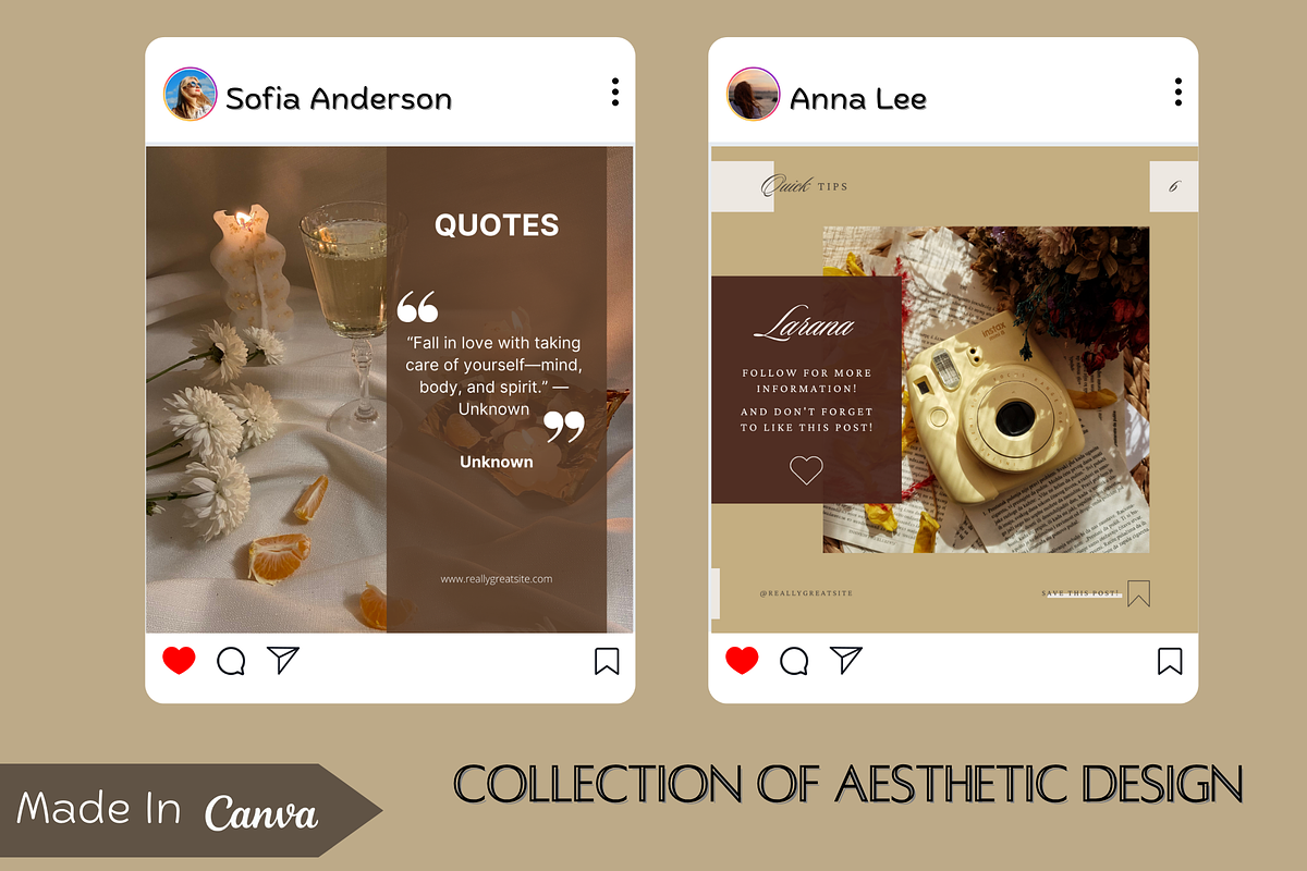 Beige & Beautiful Instagram Bundle, a Social Media Template by WynterLife Studio (Photo 8 of 11)