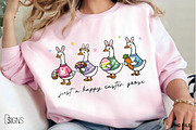 Happy Easter Goose Spring Clipart, a Seasonal Illustration by Design Station (Thumbnail 3 of 3)