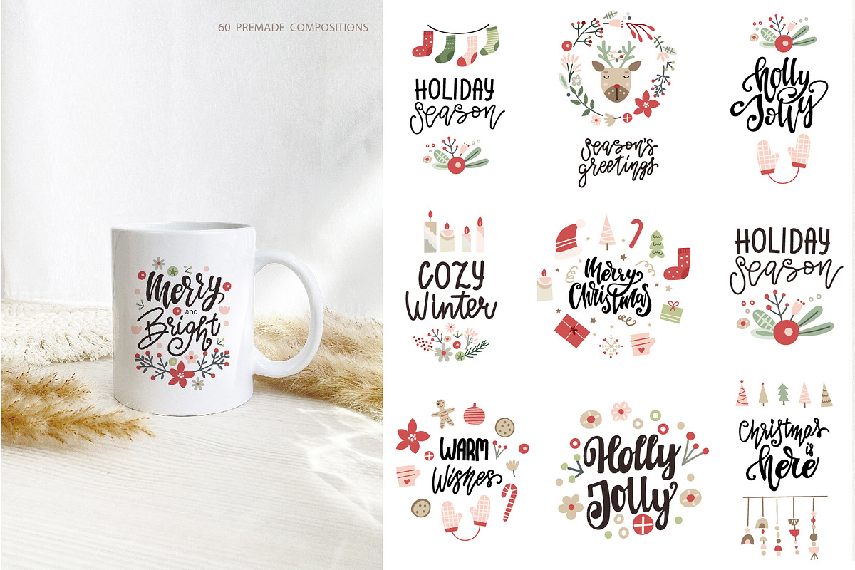 Christmas Creator Pack, an Animal Illustration by DearLetters (Photo 8 of 17)
