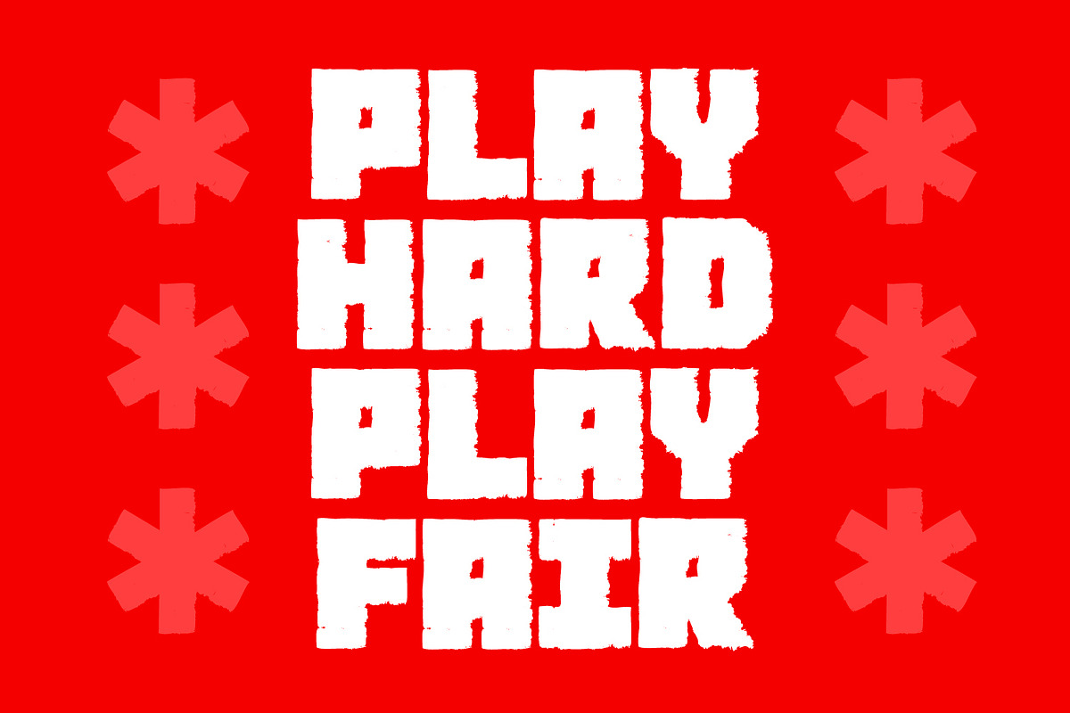 Roller - rough style big impact font, a Font by Little Type Factory