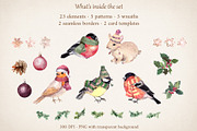 Watercolor forest, animals clipart, an Animal Illustration by Where summer is (Thumbnail 2 of 9)