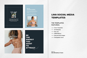 LINA / Canva Yoga Templates