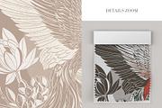 Hand Drawn Digital Wallpaper Phoenix, a Wallpaper Graphic by Nature.Of.Kate (Thumbnail 5 of 11)