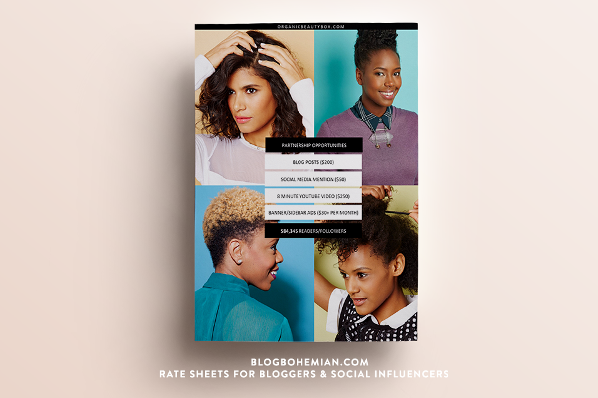 2 Page | Media Kit + Rate Sheet, a Resume Template by BlogBohemian (Photo 3 of 3)