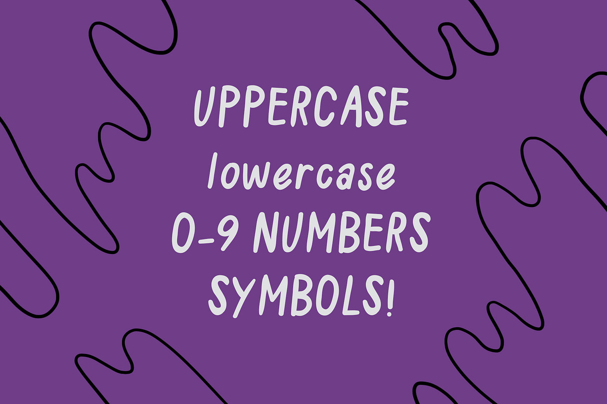 Space Slant Hand Drawn Font preview 2