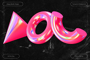 Glossy Metallic Shapes, an Object Graphic by Design Studio (Thumbnail 4 of 6)