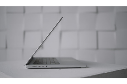 Side view of a new modern white, a Technology Photo by Media Whale Stock