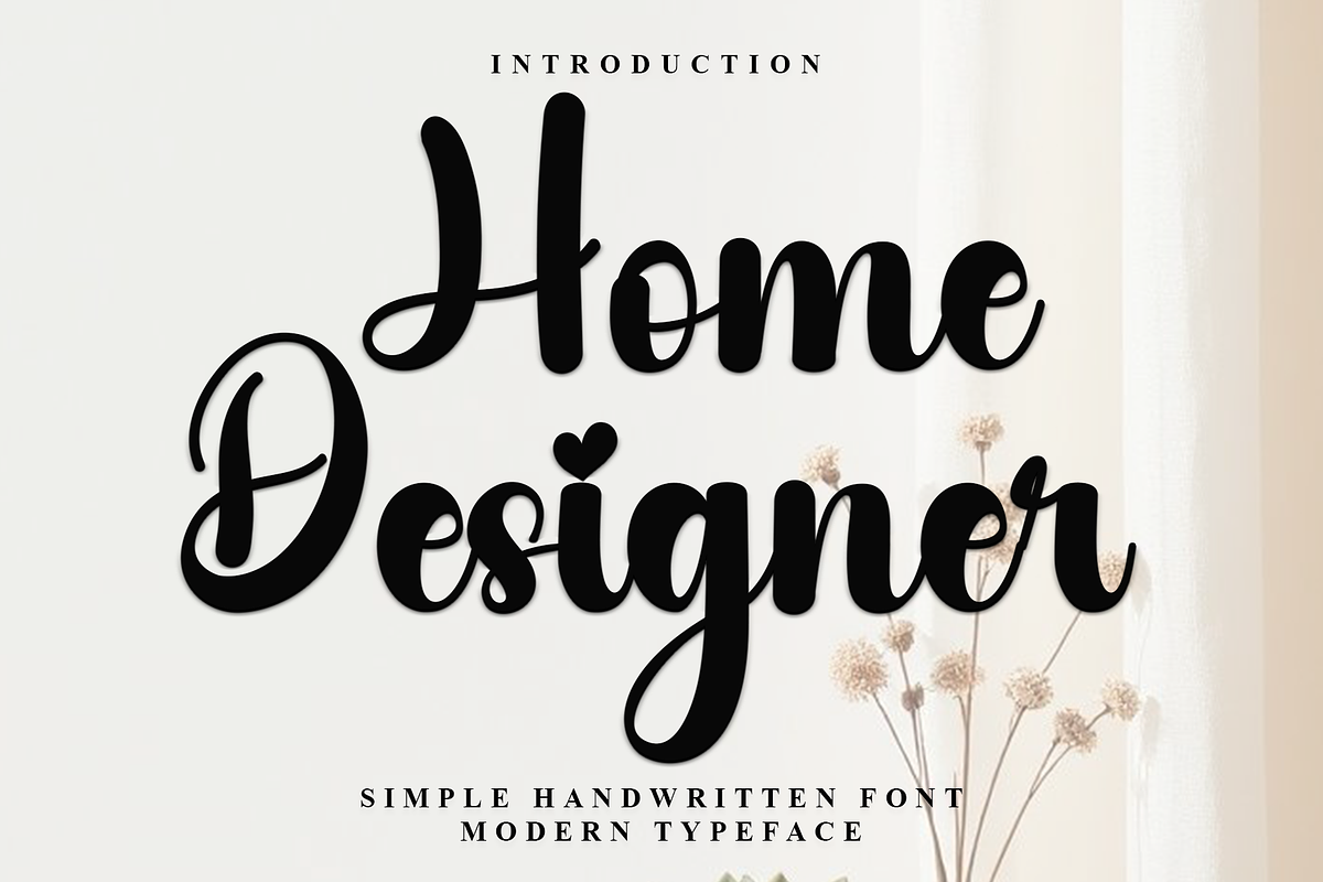 Home Designer, a Handwritten Font by FreshTypeINK (Photo 1 of 7)