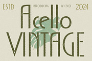 Acello Vintage, a Sans Serif Font by Craft Supply Co. (Thumbnail 1 of 8)
